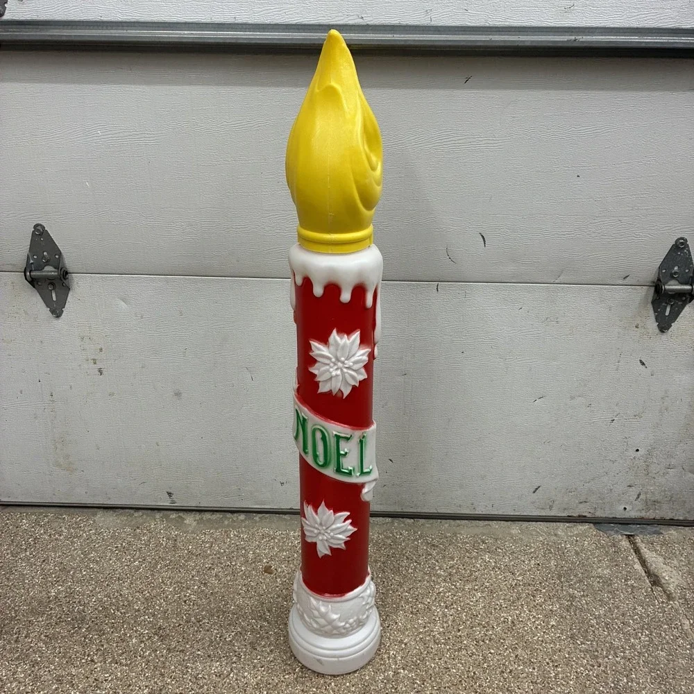 Vintage Empire Blow Mold Candle NOEL Christmas 39